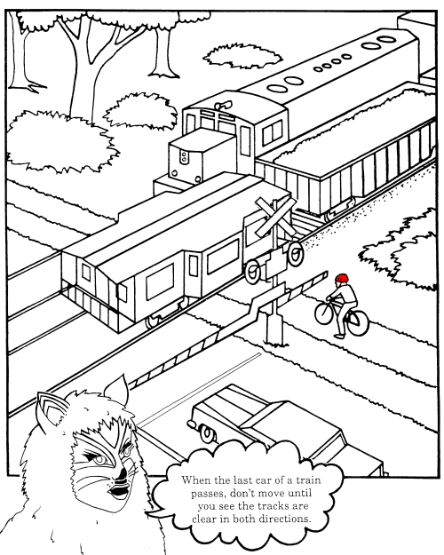 500x625 Kids Railroad Coloring Page