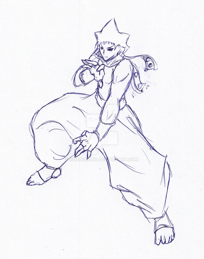 794x1006 Fighting Pose Training Black Star By Chaosman6