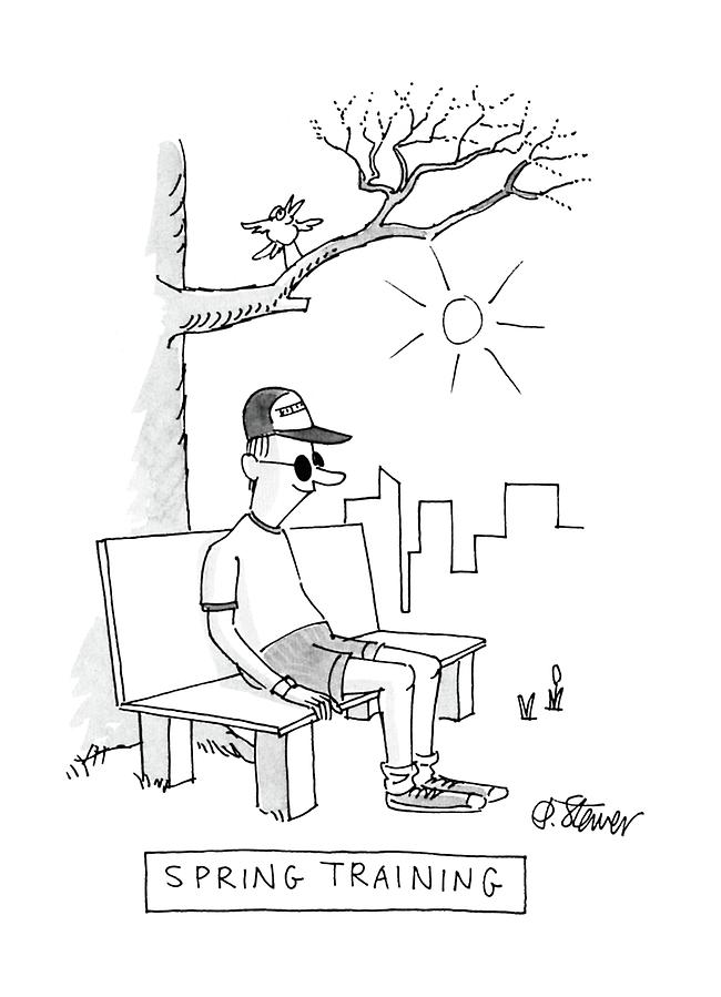 650x899 Spring Training Drawing By Peter Steiner