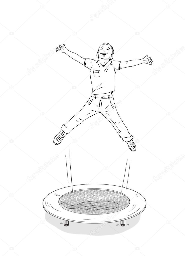 Trampoline Pages Coloring Pages