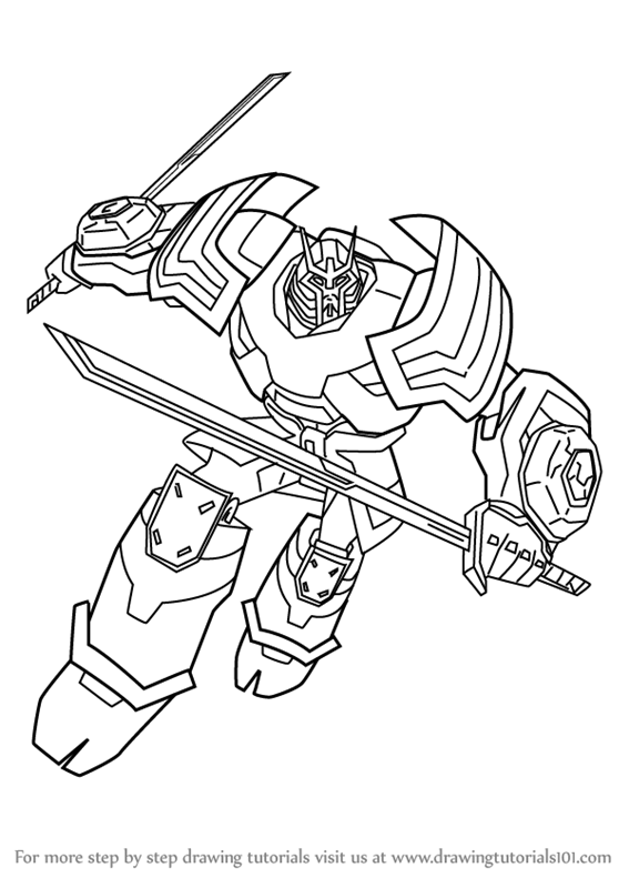 567x800 Learn How To Draw Drift From Transformers (Transformers) Step By