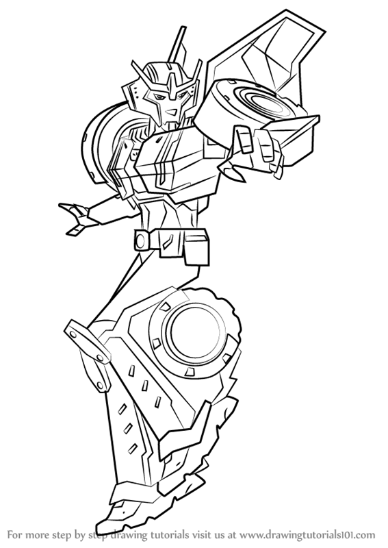 567x800 Learn How To Draw Strongarm From Transformers (Transformers) Step