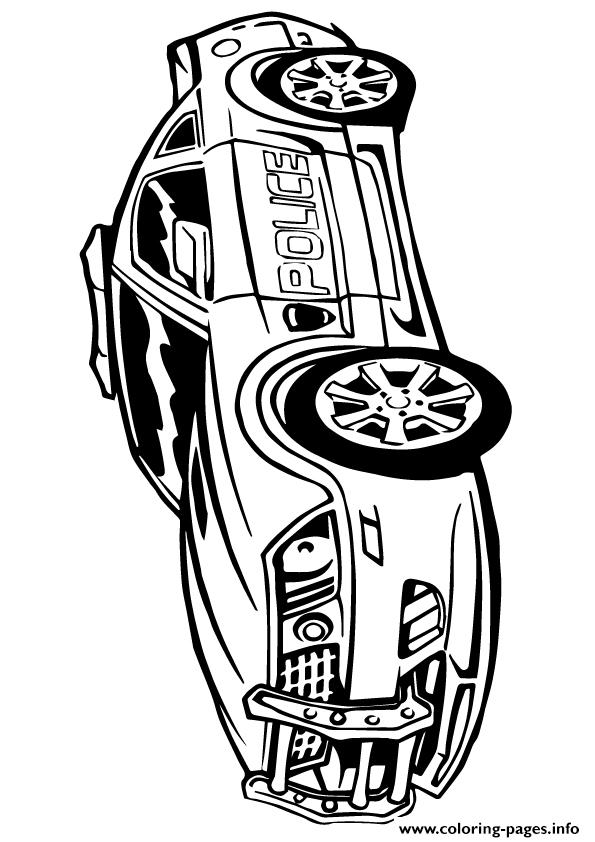 595x842 Free Download Transformers Police Car Color A4 Coloring Pages