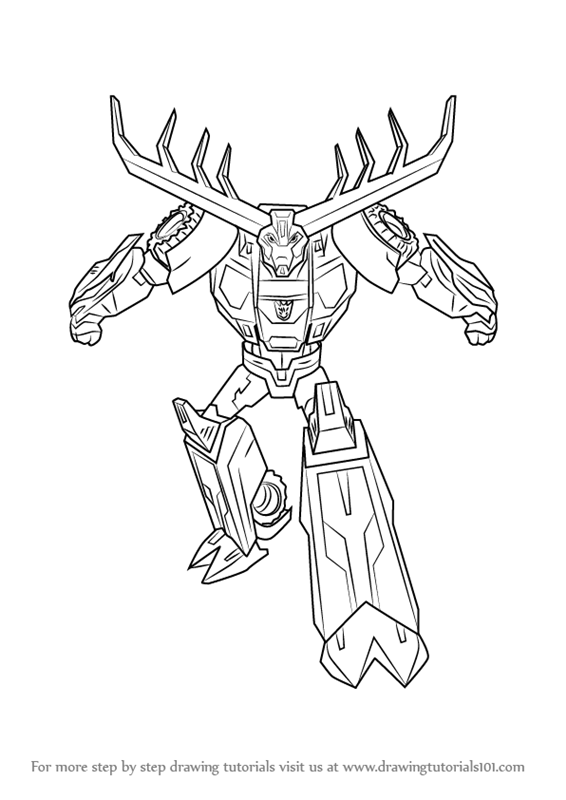 566x800 Learn How To Draw Thunderhoof From Transformers (Transformers