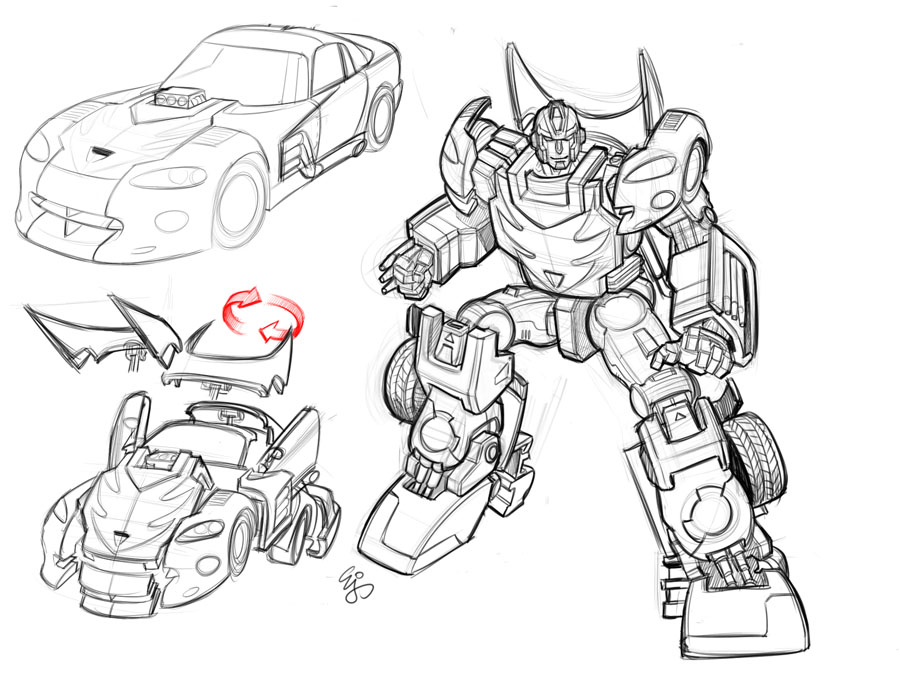 900x675 Transformers Hotrod Earth Mode By ~ej Su