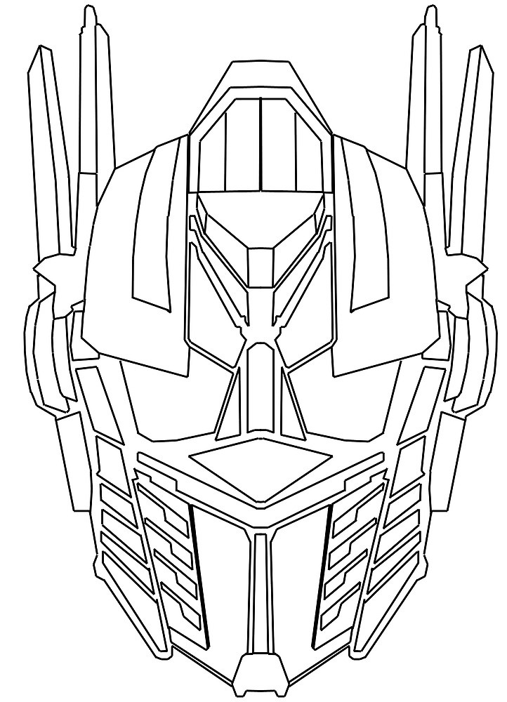 722x1000 Optimus Prime Face Sketch By D124 Redbubble
