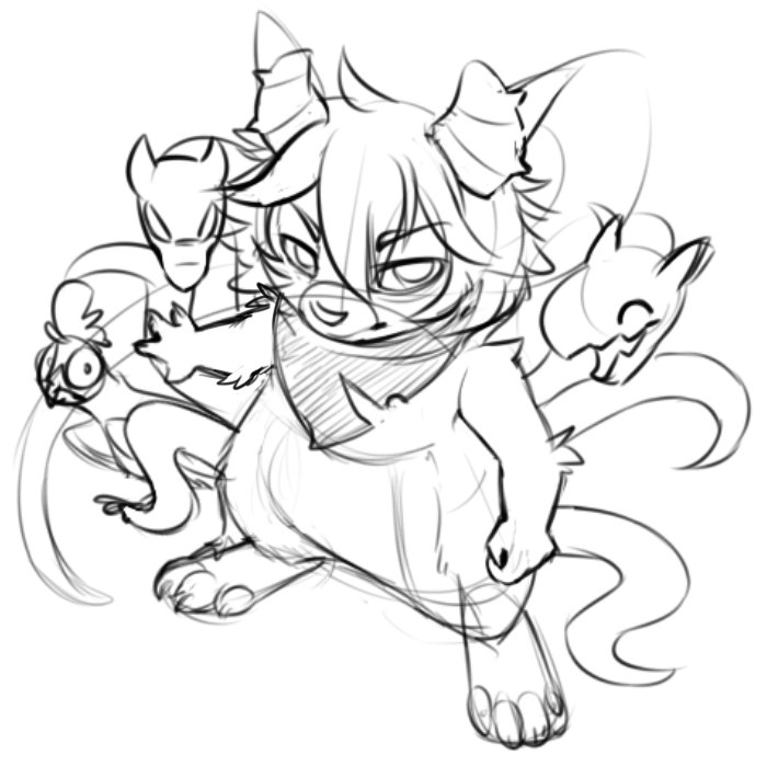 700x700 Tfm] Cloudxlel Sketch By Aidenmonster