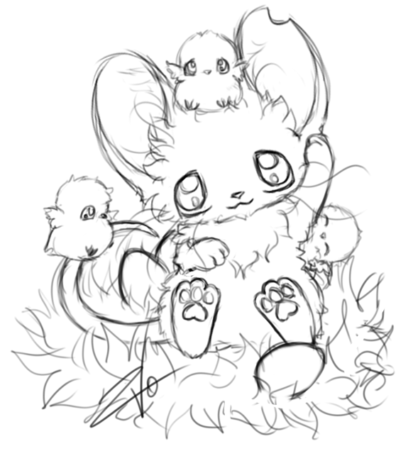 582x636 Transformice. Easter Sketch By Krikdushi