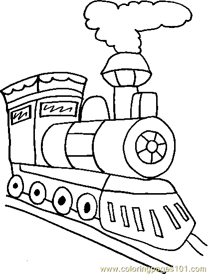 417x549 Train Coloring Page 04 Coloring Page