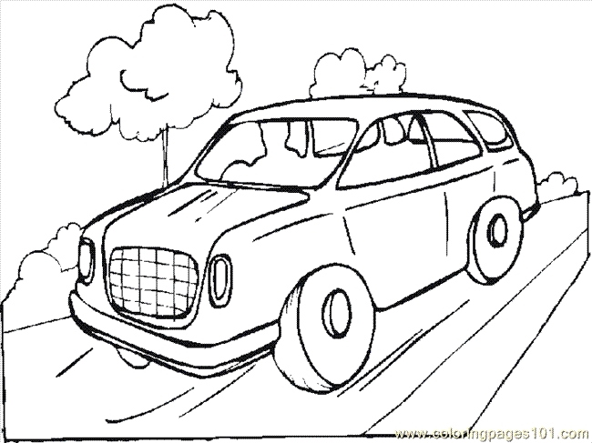 650x487 Car Coloring Page 25 Coloring Page