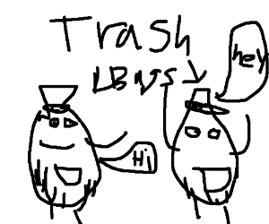 300x250 Two Trash Bags Conversating (Drawing By Blackpancakes)