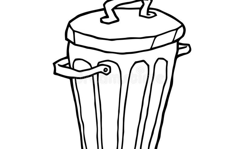 Trash Bin Drawing at GetDrawings | Free download