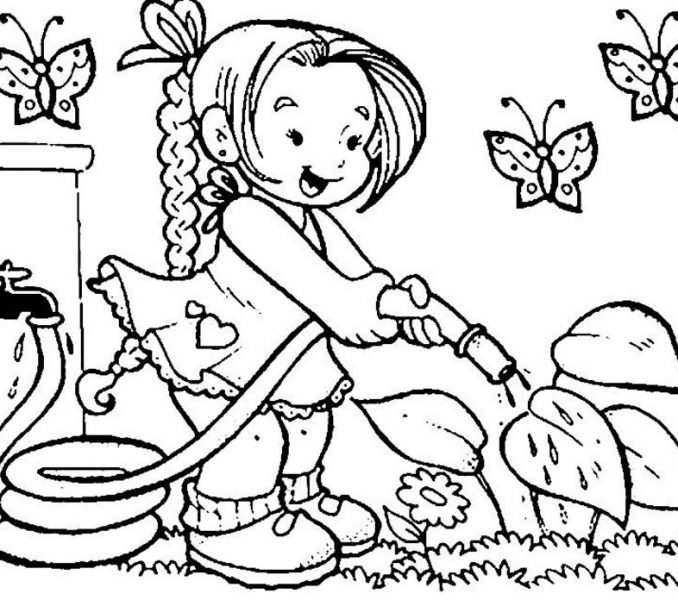 678x600 Drawing For Kids To Color Coloring Page