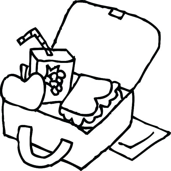 600x598 Box Coloring Page