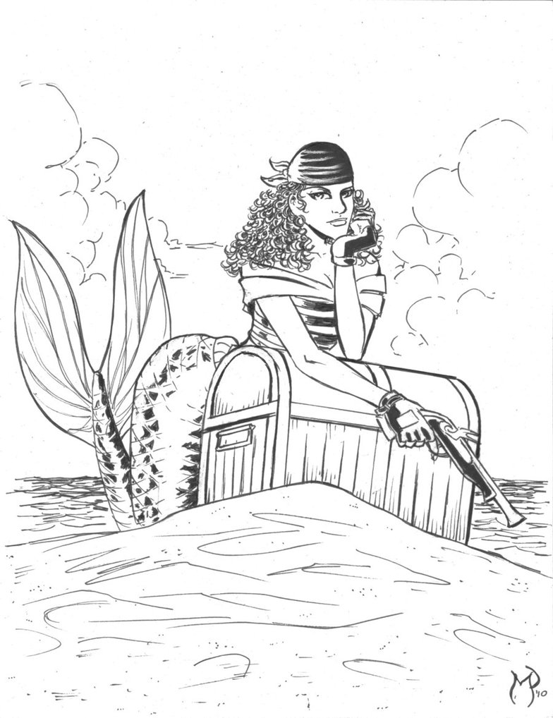 784x1018 Pirate Treasure Chests Drawing