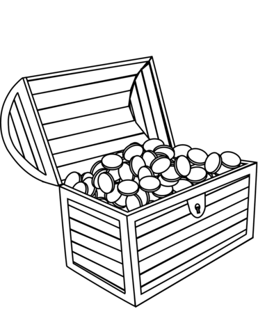371x480 Treasure Chest Coloring Page Free Printable Coloring Pages