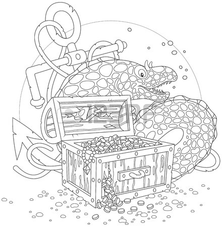 440x450 Moray A Treasure Chest Royalty Free Cliparts, Vectors,