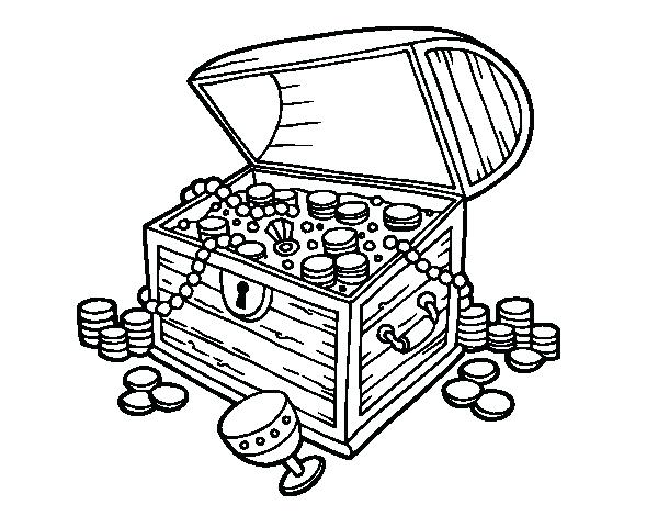 600x470 Pirate Coloring Page Glum Me At Treasure Chest Snap