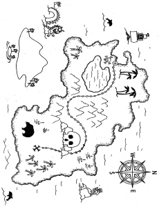 Treasure Map Drawing at GetDrawings | Free download