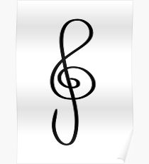 210x230 Treble Clef Drawing Posters Redbubble