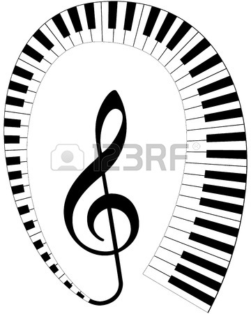 360x450 Vector Treble Clef With Conducting Hands. Isolated Illustration