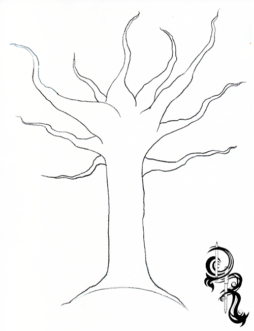 500x650 Derrick The Artist How To Draw An Autumn Tree With Colored Pencils