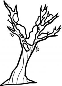 217x302 How To Draw How To Draw A Winter Tree, Winter Tree