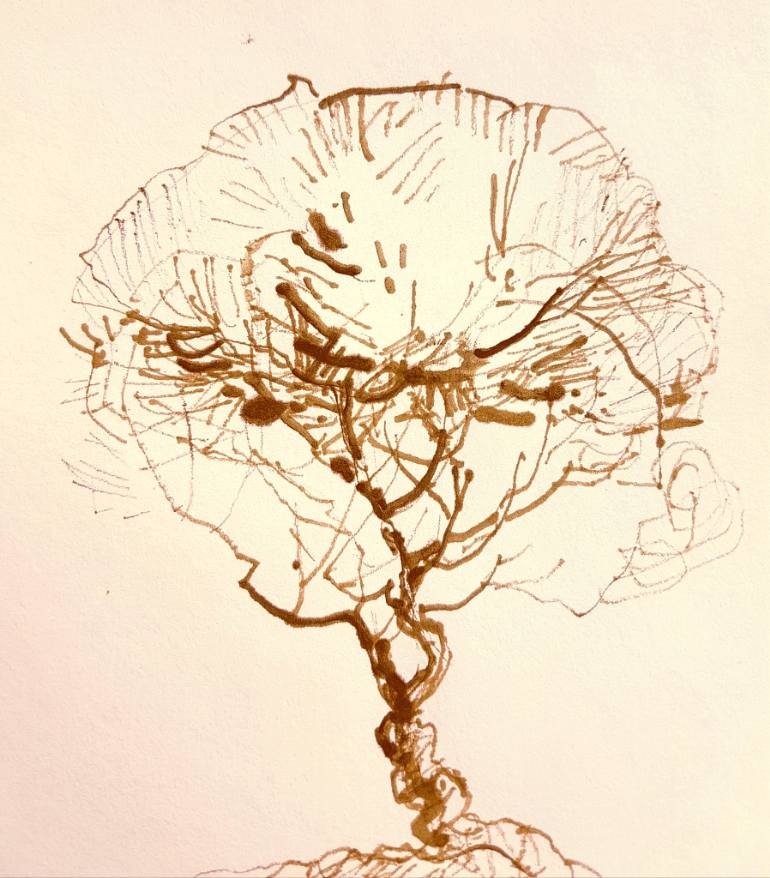 770x878 Saatchi Art Arizona Tree Drawing By Slowlight Collective