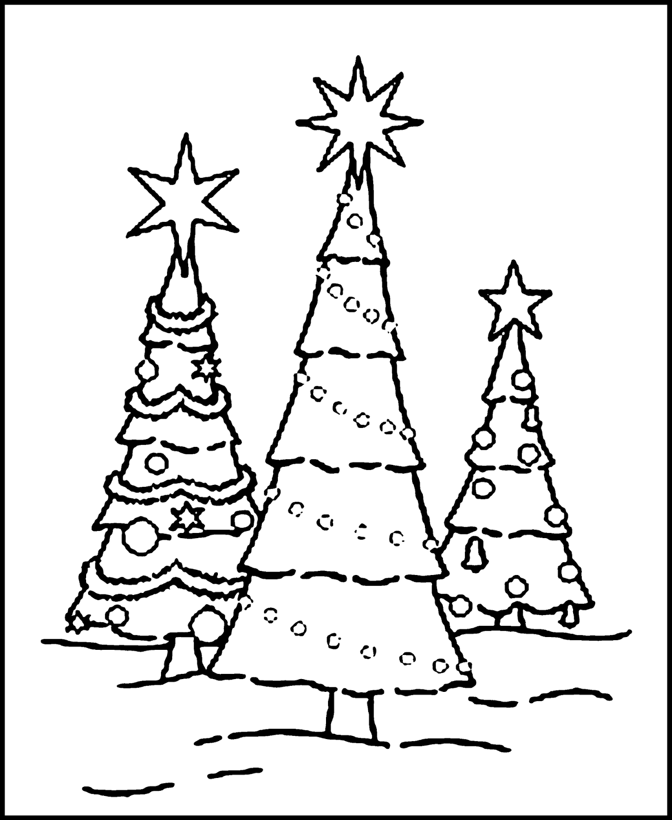 1311x1600 Christmas Tree Drawing Coloring ~ Child Coloring