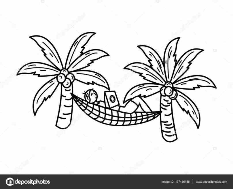 809x656 Surfboard Sand Palm Palm Tree Hammock Drawing Tree Beach Drawing