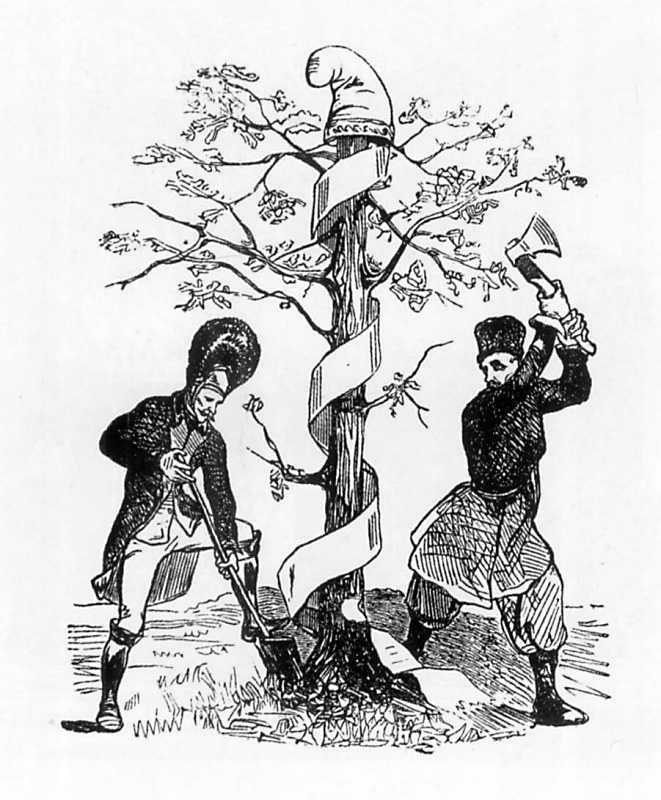 661x800 Taras Shevchenko. Liberty Trees Cut Down