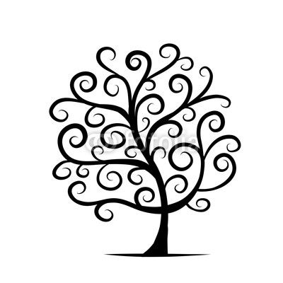 400x400 Abstract Tree For Your Design Wall Mural We Live