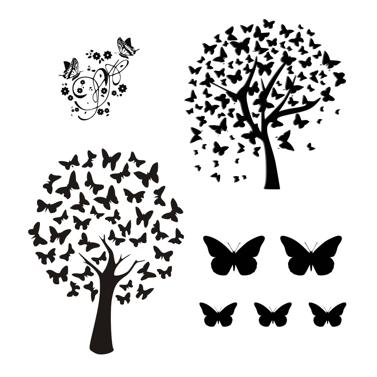1500x1500 Tree Of Life Svg Butterfly Tree Svg Set Tree Svg Nature Svgcricut