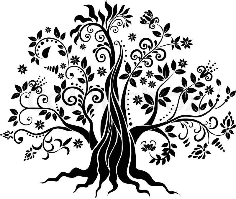 800x676 Design Tree Stock Vector Colourbox
