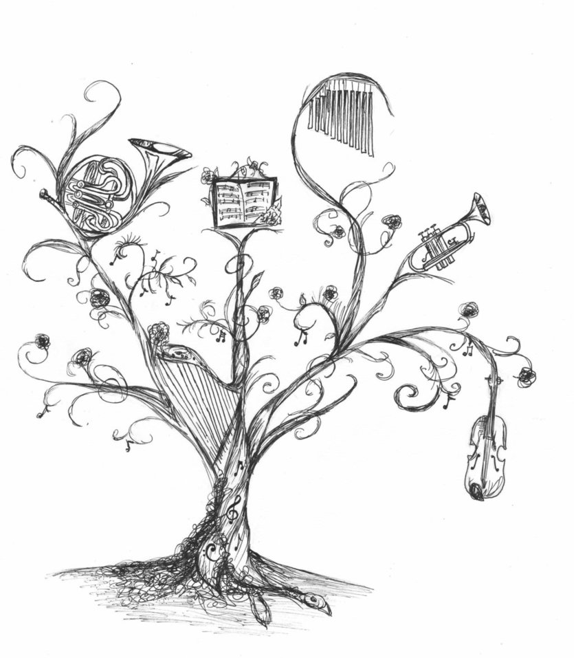 835x957 Music Tree By Aradhoniel