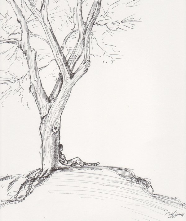 600x710 The Thinking Tree By Confused Anime