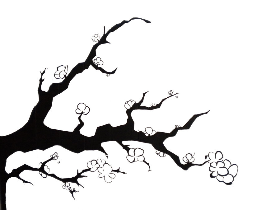 900x675 Cherry Blossom Tree Outline