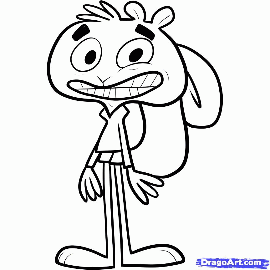 863x863 Drawing How To Draw A Cartoon Squirrel In A Tree Together