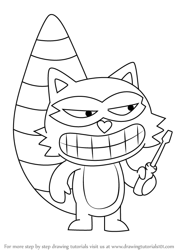 600x846 Learn How To Draw Lifty From Happy Tree Friends (Happy Tree