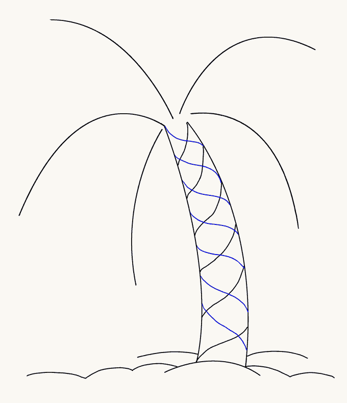 680x790 How To Draw A Palm Tree Easy Drawing Guides