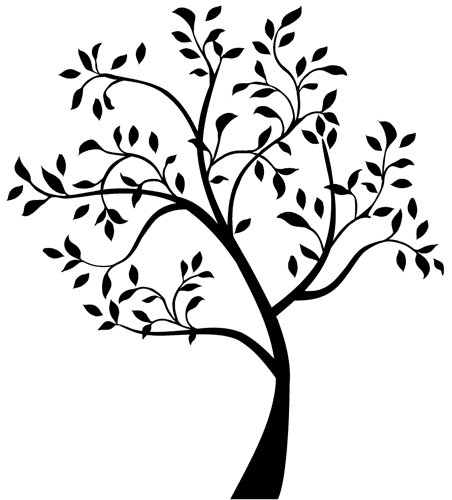 452x500 Apple Tree Vinyl Wall Art