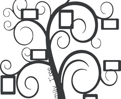 400x329 Wondrous Family Tree Picture Frame Wall Hanging Frames Metal Decor