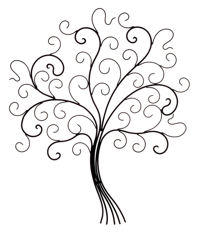 687x800 Bayaccents Metal Curly Tree Wall Decor Amp Reviews Wayfair