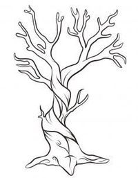 200x257 How To Draw A Dead Tree, Step By Step, Trees, Pop Culture, Free