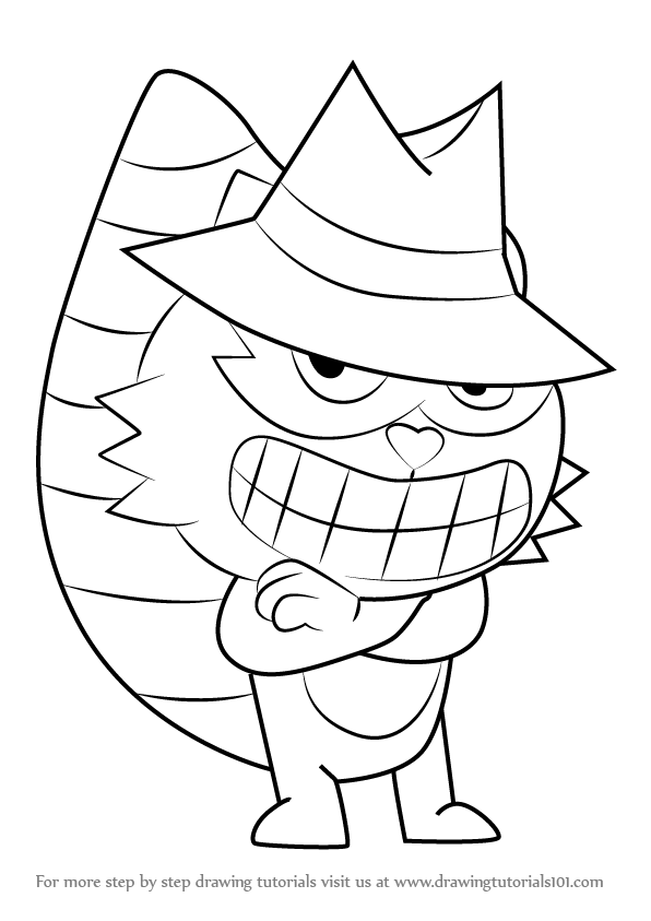 596x843 Learn How To Draw Shifty From Happy Tree Friends (Happy Tree