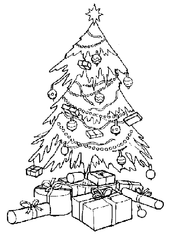 728x986 Christmas Tree Drawing 535659