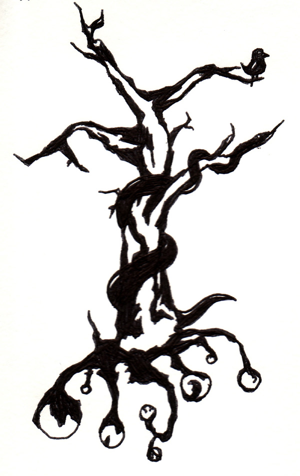 600x951 Cool Tribal Tree Tattoo Design Picture