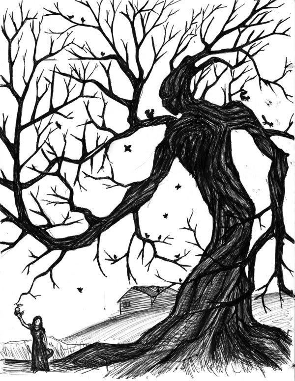 600x776 Tree Drawings Tree Stylized For Tattoo Tattoo Hunter Tattoos