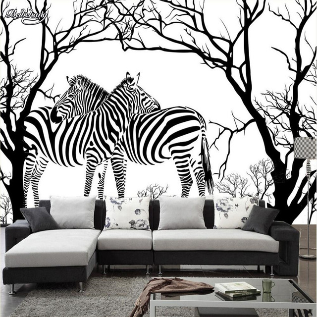 640x640 Beibehang Custom Photo Wallpaper Stereo Large Murals Black White