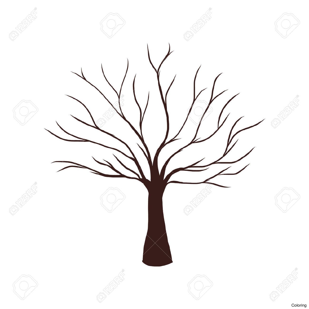 1300x1300 Dead Tree Drawing Trees Drawings Clipart Best How To Draw